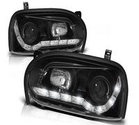 Tuning Tec LED Luces Diurnas Diseño Faro Para VW Golf 3 91-97 Negro