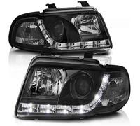 Tuning Tec LED Luz Diurna Diseño Faros Combinados Para Audi A4 B5 99-00 Negro