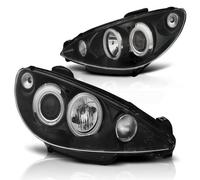 Tuning Tec Scheinwerfer CCFL Angel Eyes Para Peugeot 206 98-06 Negro Delantero