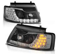 Tuning Tec Scheinwerfer LED DLR Para VW Passat 3B 96-00 Óptica Negro