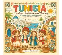 TUNISIA - Timeless Mediterranean Wonders: An Adorable Cultural Coloring Adventure Through Desert Oases, Ancient Heritage, Coastal Villages, ... Life - Designed for Children and Adults