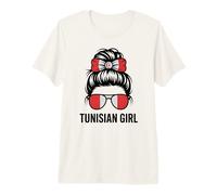 Tunisian Girl Tunisia Bandera Nacional Espíritu Favorito Cheer Camiseta Premium