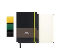 TUNJILOOL 2 Pack Cuaderno A6 con Puntos - Tapa de Cuero, 192 Páginas Papel Grueso 80GSM, Banda Elástica y Bolsillo Interior para Planificación Creativa, Bocetos y Notas Diarias