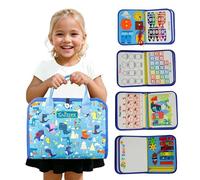 TUNJILOOL Montessori Busy Board - Libro de Actividades sensoriales 8-en-1 con páginas Desmontables, Ideal para Viajes, Desarrollo de destrezas motoras Finas y educación Preescolar