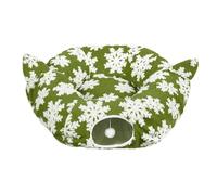Tunnel Bed Foldable Christmas Tree Skirt Decoration Indoor Cat Donut Bed