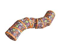 Tunnel Pour Chat Halloween - Cachette Interactive Amusante, Jouet Pliable Portable, Tapis D’activité Pour Chatons, Petits Chiens, Lapins, Furets, Hamsters | Maison Cachette Animaux Jeu Intérieur