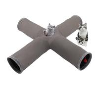 Tunnel pour Chat Litière - Parc de Jeu Interactif Pliable et Labyrinthe | Tube de Jeu Souple pour Chat | Pour Noël, Aniversario, Halloween, Animal de Compagnie, Jouet, Activité, Fun