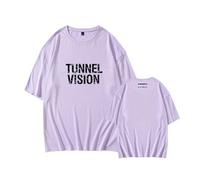 Tunnel Vision Album Camiseta Worldtour Camiseta Estampada Algodón High Street Sport Daily Shirt(A. Purple,2XL)