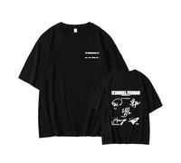 Tunnel Vision Album Sign Camiseta Worldtour Camiseta Estampada Algodón High Street Daily Shirt(A. Black,XL)