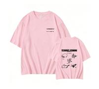 Tunnel Vision Album Sign Camiseta Worldtour Camiseta Estampada Algodón High Street Daily Shirt(A. Pink,2XL)
