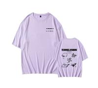 Tunnel Vision Album Sign Camiseta Worldtour Camiseta Estampada Algodón High Street Daily Shirt(A. Purple,2XL)