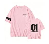 Tunnel Vision Album Sign Camiseta Worldtour Camiseta Estampada Algodón High Street Daily Shirt(B. Pink,2XL)