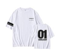 Tunnel Vision Album Sign Camiseta Worldtour Camiseta Estampada Algodón High Street Daily Shirt(B. White,2XL)