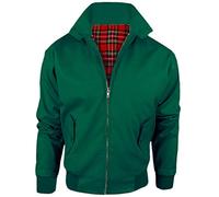 tunni Harrington - Chaqueta vintage para adultos, unisex, para hombre, mujer, Harrington Classic Retro Scooter de los años 70, verde, L