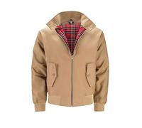 tunni Harrington - Chaqueta vintage para adultos, unisex, para hombre, mujer, Harrington Classic Retro Scooter de los años 70, marrón claro, L