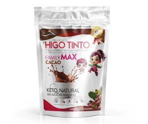 Tuno Canarias HIGO TINTO Family MAX CACAO - Creamer Prebiótico con Cacao Natural, Fibra y TCM - Sin Azúcar, Apto para Toda la Familia - 300g para Digestión Ligera