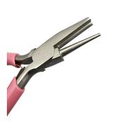 TUNQISM 1 alicate rosa de 5 pulgadas para hacer joyas, alicates cóncavos de punta redonda Beadsmith - Herramienta de bucle y doblado de alambre - Instrumento para hacer joyas Herramientas de