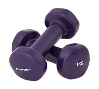 Tunturi 14TUSFU109 Mancuernas, Unisex Adulto, Morado, 1 kg
