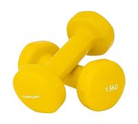 Tunturi 14TUSFU150 Mancuernas, Unisex Adulto, Amarillo, 1.5 kg