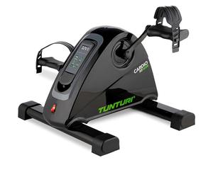 Tunturi Cardio Fit M50 Mini Bicicleta de apartamento con Motor eléctrico/Pedal, Entrenamiento de Brazos y piernas/Mini Bicicleta/Entrenador de Movimiento para Personas Mayores con Pantalla LCD Negro