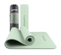 Tunturi Esterilla de yoga gruesa de 8 mm, antideslizante, con correa de transporte, para yoga y pilates, 183 x 61 x 0,8 cm, especialmente cómoda, color menta
