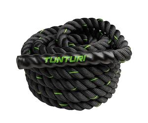 Tunturi-Fitness Functional Cuerda para Batalla, Unisex Adulto, Negro, 9 m