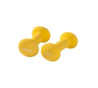 TUNTURI Set de mancuernas de 1,5 kg amarillo