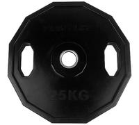 Tunturi Weight Plates Disco Olímpico, Unisex Adulto, Negro, 25 kg