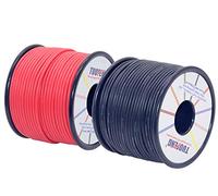 TUOFENG 18 AWG Cable eléctrico [46 M Negro 46 M Rojo] Cable de silicona flexible Cable calibre 18 Cable trenzado Carrete de cable de cobre estañado
