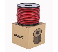 TUOFENG 18 AWG Cable eléctrico [Negro 20 m Rojo 20 m] Cable flexible de silicona 2 Conductor Línea de cable paralelo Alambre de cobre estañado