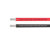TUOFENG Cable eléctrico AWG, de silicona, de calibre 8, suave y Flexible, cable de cobre estañado, Cable de alta resistencia a la temperatura