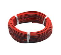 TUOFENG Cable eléctrico de 18 AWG, calibre 18, 60 metros, color negro, 30 m, rojo, 30 m, cable de extensión, 2 conductores, línea de alambre paralelo, flexible, sin oxígeno, alambre de cobre estañado