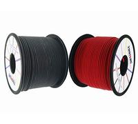 TUOFENG Cable Eléctrico de 20 AWG - 61 Metros de Alambre Negro y 61 Metros de Cable Rojo - Silicona Flexible Calibre 20 de Cobre Estañado
