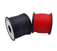 TUOFENG Cable eléctrico de 22 AWG [61 metros de alambre negro y 61 metros de cable rojo] alambre de silicona flexible calibre 22 alambre de cobre estañado