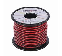 TUOFENG Calibre 18 Cable Eléctrico de PVC - Carrete de 20 Metros, Extensión de 2 Pines, 12 V / 24 V