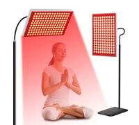 Tuohun Terapia de luz roja, lámpara 2 en 1 para el cuerpo, panel de terapia infrarroja con soporte, 660 nm y 850 nm, dispositivo LED de rojo