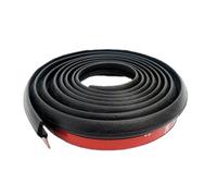 Tuokay, Banda de Sellado de Caucho EPDM de 10 Metros, Universal Junta de Puerta de Coche en Forma de Z de 20 mm x 2 mm, Insonorización de Coche para Maletero, Porteras, Compartimento Del Motor