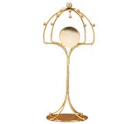Tuokend Soporte de metal con forma de torre de joyería para el pelo, tiara-corona