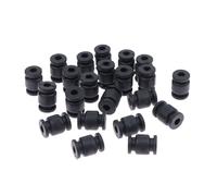 TUOKLNC 20 bolas de amortiguación de silicona antivibración para control de vuelo de drones RC, montaje amortiguador M3 M4 M6 8 mm para FPV Racing Quadcopter piezas de estabilización (negro)