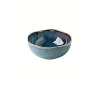 TUOKLNC Cuenco de cerámica hecho a mano Yunmeng para horno, vajilla especial de 6.5 pulgadas para narración de historias para fideos y frutas, cuenco artesanal para servir sopa y ensalada (azul)