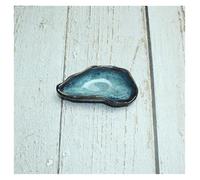 TUOKLNC Versátil plato de cerámica para ostras: cuenco todo en uno para servir aperitivos, ensalada de frutas, dim sum, salsa, postre y especias, plato multifuncional de cocina y comedor (5.5 pulgadas