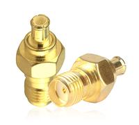 TUOLNK Adaptador SMA a MCX, conector coaxial SMA hembra a MCX macho para antena de Cable Coaxial 2 piezas