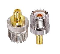 TUOLNK Adaptador SMA a PL259 Hembra a UHF PL-259 Coaxial para Antena de Radio CB SO239 Jack Hembra 2 Piezas