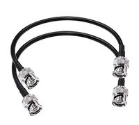 TUOLNK BNC RG58 - Cable coaxial inalámbrico (RG58, 50 ohmios, 30 cm, para antena de radio HAM (2 unidades)