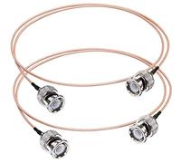 TUOLNK Cable BNC RG316 BNC Macho a BNC Macho Coaxial Cable para CCTV HD SDI Cable 3.28ft (1M) 50Ohm Cable de extensión BNC Paquete de 2