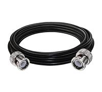 TUOLNK Cable BNC RG58 Cable de extensión BNC Macho a BNC Macho Jumper Baja pérdida 50 ohmios CB Radio Cable coaxial 16.4FT (5M) BNC Antena Wifi Cable coaxial para radio bidireccional