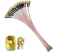 TUOLNK Cable coaxial U.FL a SMA Conector de enchufe macho SMA a UFL IPX Cable coaxial Antena WiFi Cable de extensión flexible para Mini PCI Express RG178 12 pulgadas (30 cm) 5 piezas