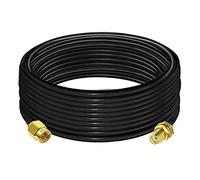 TUOLNK Cable de Extensión SMA RG58 32,8 Pies (10M) Coaxial Macho a Hembra 3G 4G LTE Antena WiFi LAN Inalámbrica RF Flexible de Baja Pérdida Radio CB