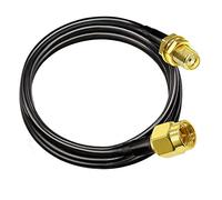 TUOLNK Cable de extensión SMA RG58 6.6 pies (2M) Cable coaxial SMA macho a SMA hembra 3G 4G LTE Antena WiFi LAN inalámbrica Cable de ensamblaje coaxial RF de baja pérdida Radio CB