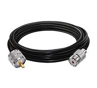 TUOLNK Cable de extensión UHF hembra a UHF macho SO239 Cable coaxial RF RG58 PL259 Cable coaxial de baja pérdida para radio bidireccional/dispositivos LAN inalámbricos Cable de 16,4 pies (5 M)